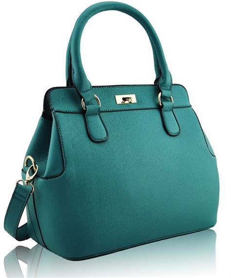 teal luxury bags